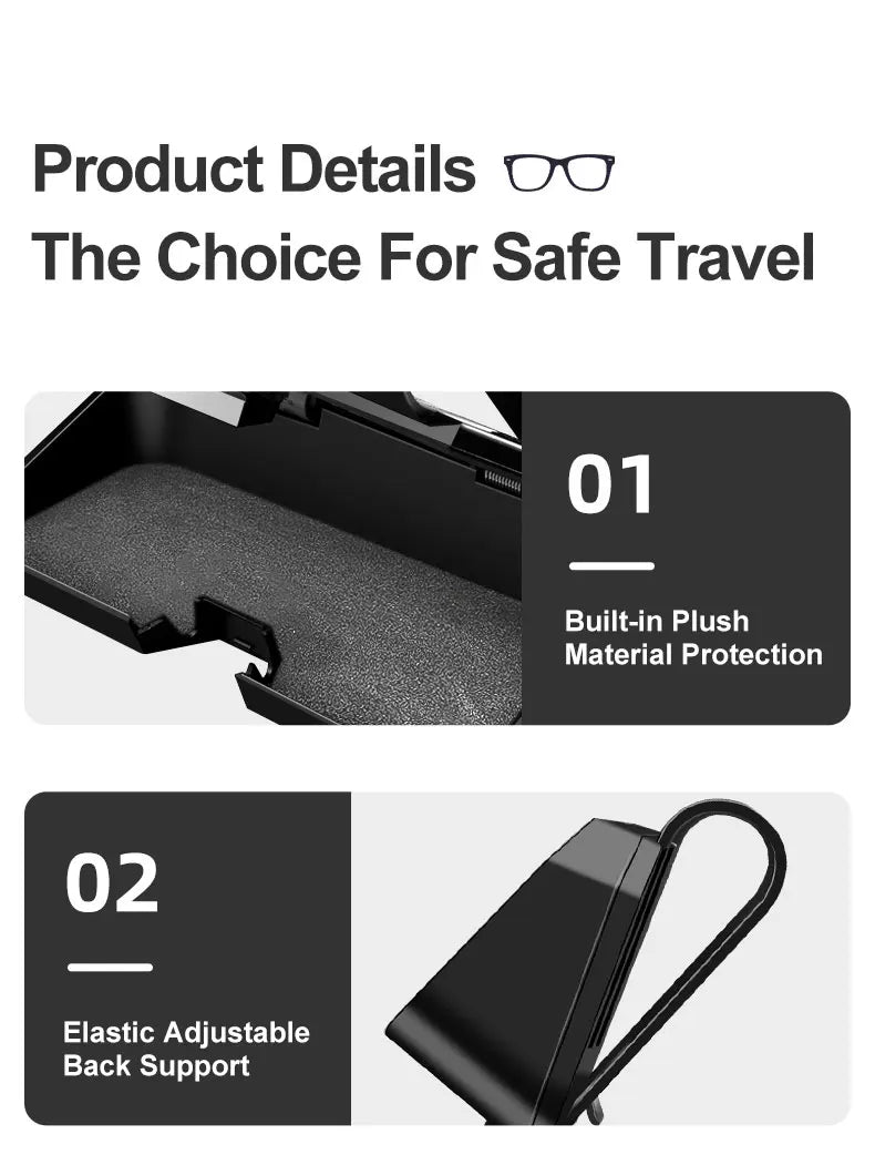 Car Sun Visor Glasses Clip Sunglasses Storage Case For Mercedes Benz AMG W204 W205 W203 W211 W212 W213 W201 W210 GLC GLA GLB GLS