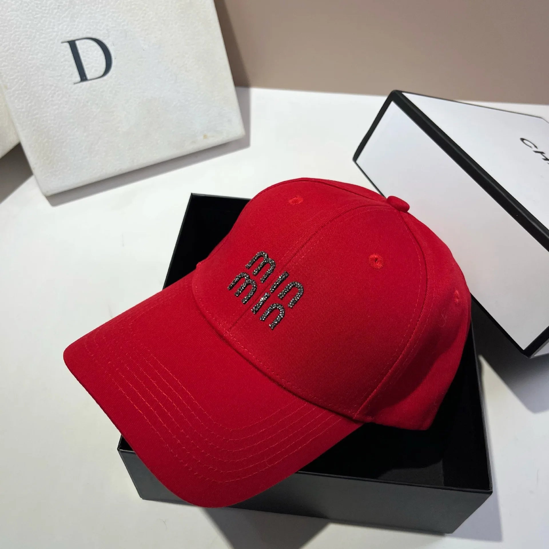 MI Hardtop Cotton Baseball Cap Versatile For All Seasons Multi-Color Duckbill Cap Fashionable Daily Casual Sports Cap