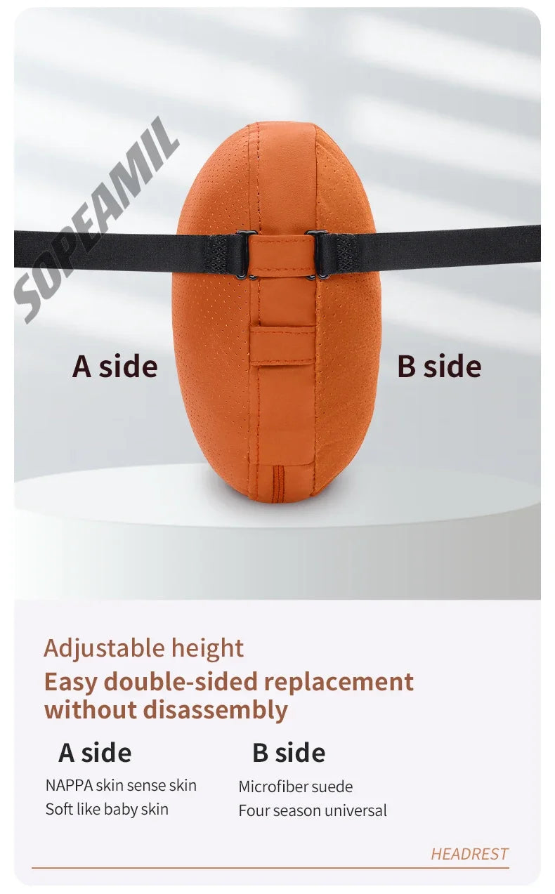 Car Suede Leather Headrest Seat Waist Cushion Pillow Jeep Patriot Commander Renegade Compass Grand Cherokee Wrangler Gladiator