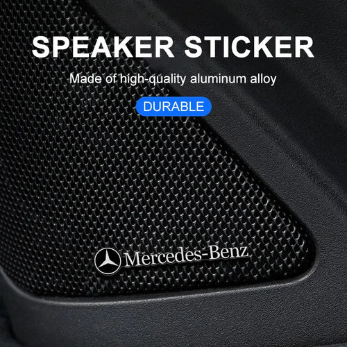 Car Audio Decoration Badge Modified Logo Audio Stickers For Mercedes-Benz AMG GT CLS GLC GLK W211 W221 W220 W163 W164 W203 W204