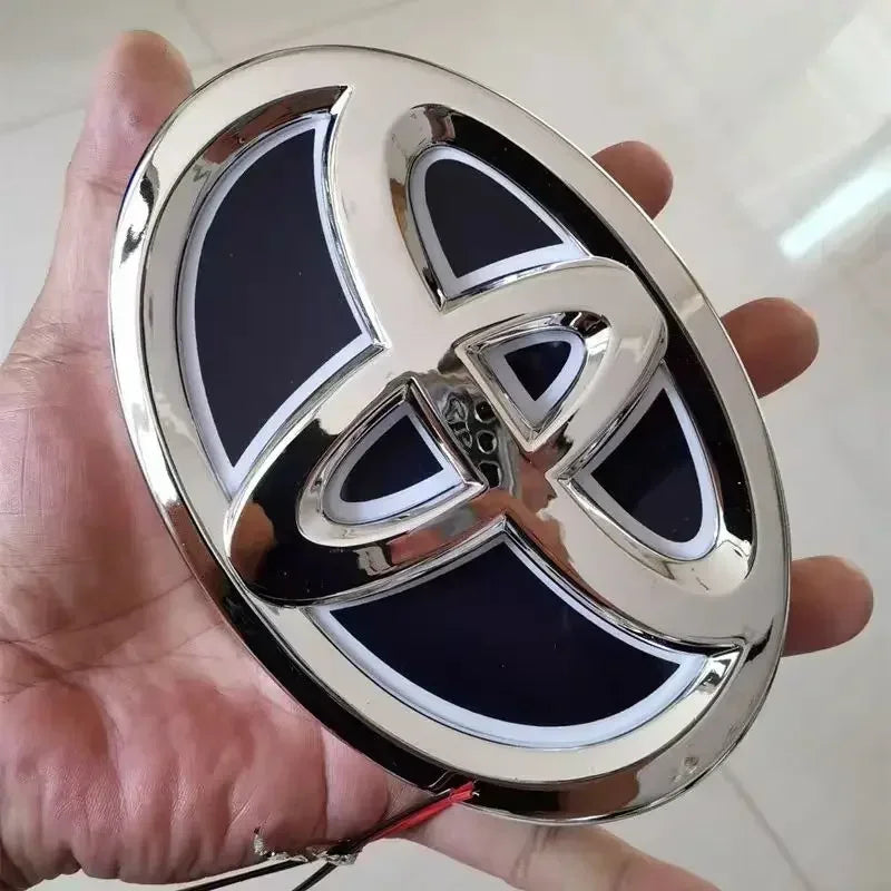 5D LED Emblem Light for Toyota Corolla Camry RAV4 Highlander Yaris Vios Crown Prius Front Grill and Rear Trunk Car Accessories