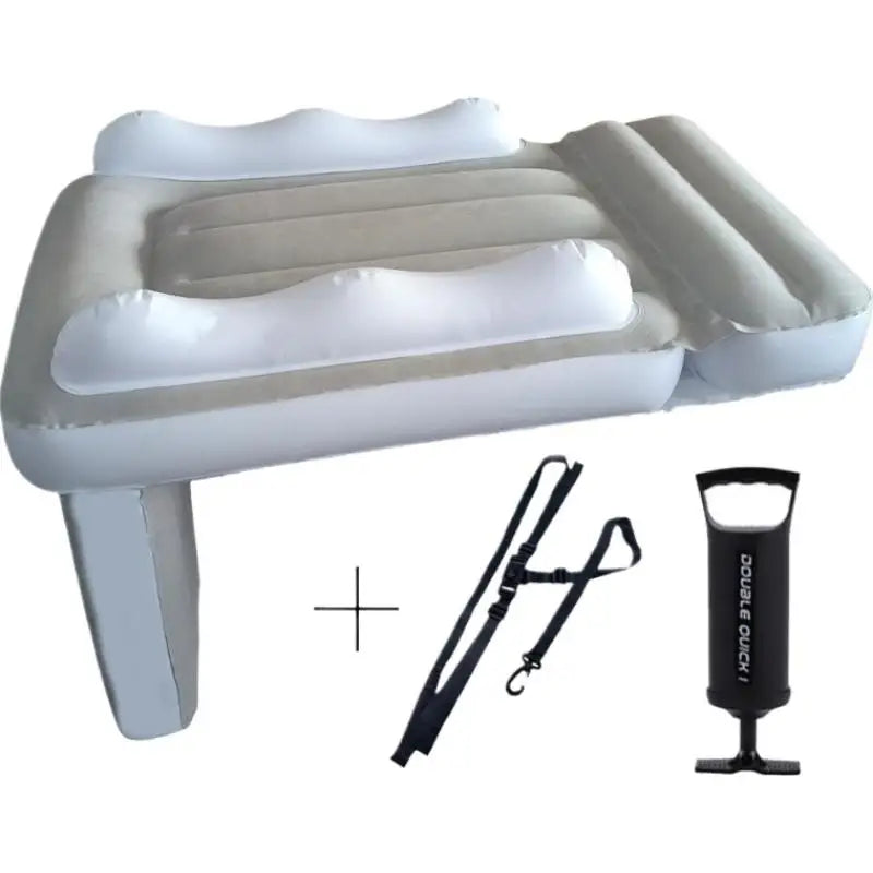 Baby Inflatable Mattress Children's Car Rear Folding Car Mat Outdoor Travel Thickened Plush Air Cushion Car Inflatable Bed ﻿