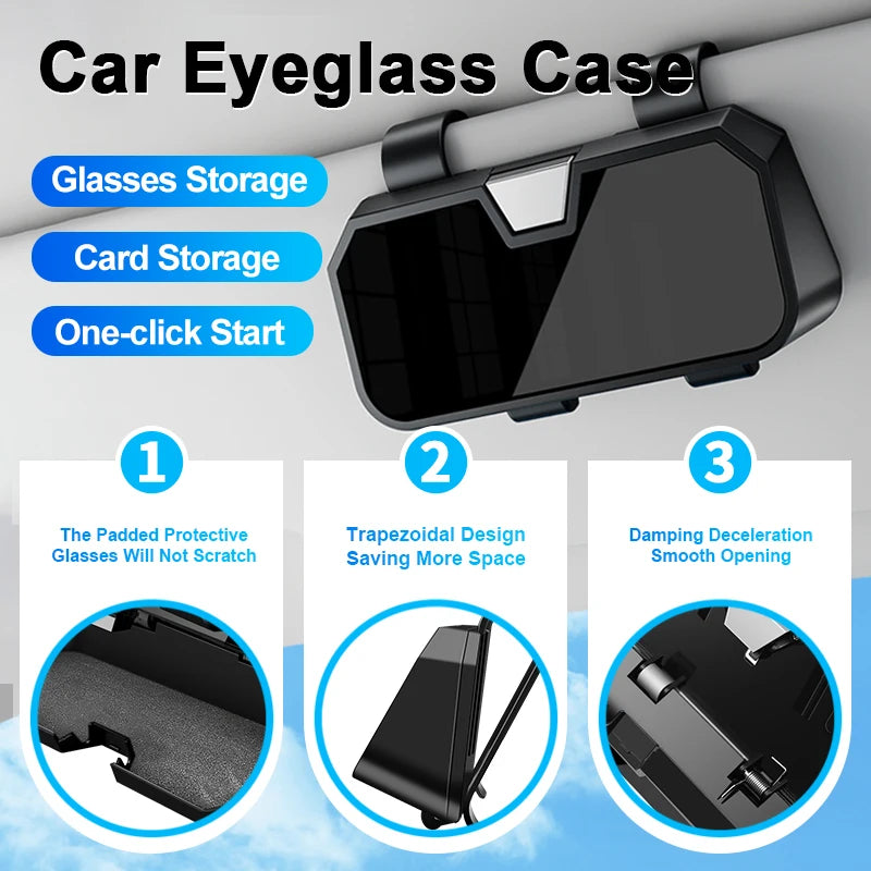 Car Sun Visor Glasses Clip Sunglasses Storage Case For Mercedes Benz AMG W204 W205 W203 W211 W212 W213 W201 W210 GLC GLA GLB GLS