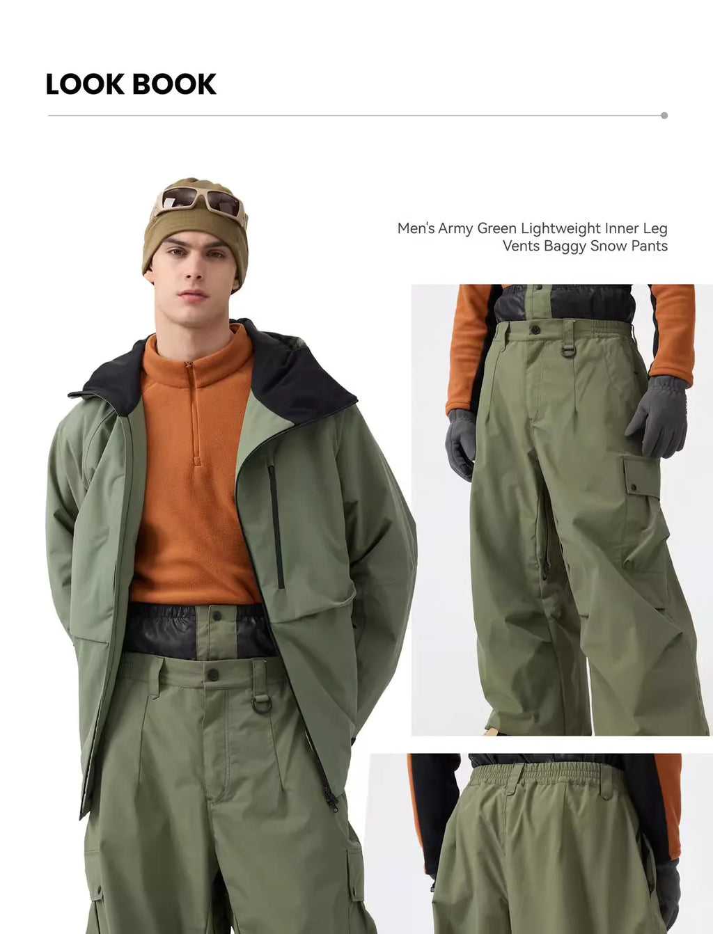 2025 GSOU SNOW New Winter Outdoor Loose Waist Ski Pants For Women  Men Waterproof And Warm  Professional Snowboard Ski Pants