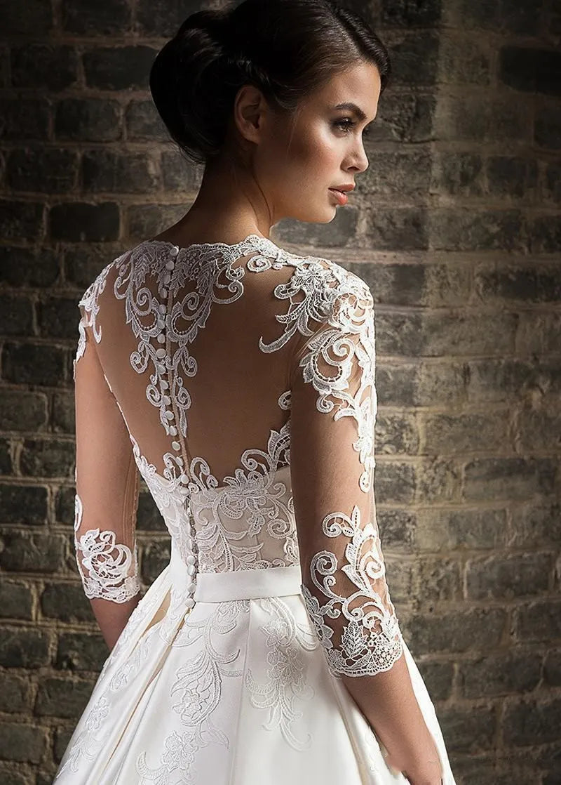 elegant lace wedding dresses 2022