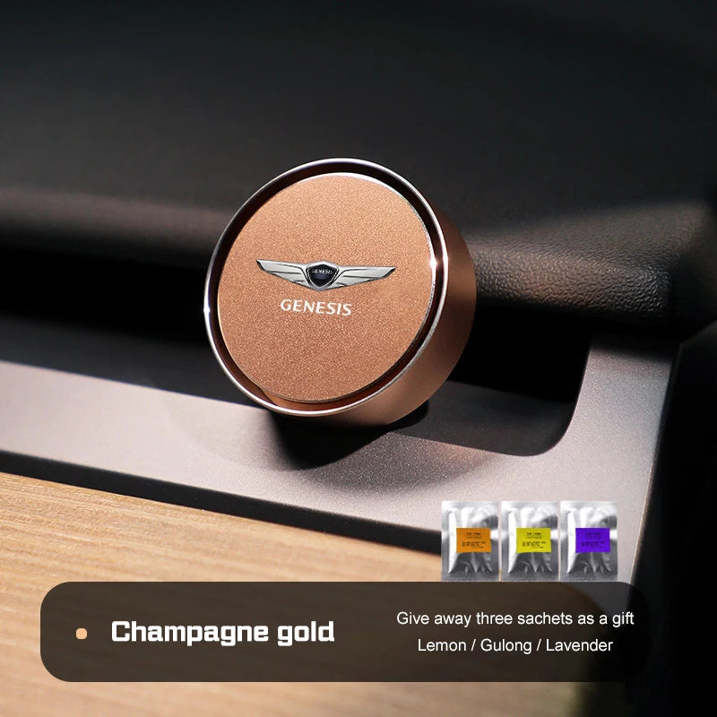 Alloy Car air outlet perfume Air Freshener Diffuser for Genesis G80 GV70 GV80 GV60 G70 Essentia Neolun G90 GV90 Solid Fragrance