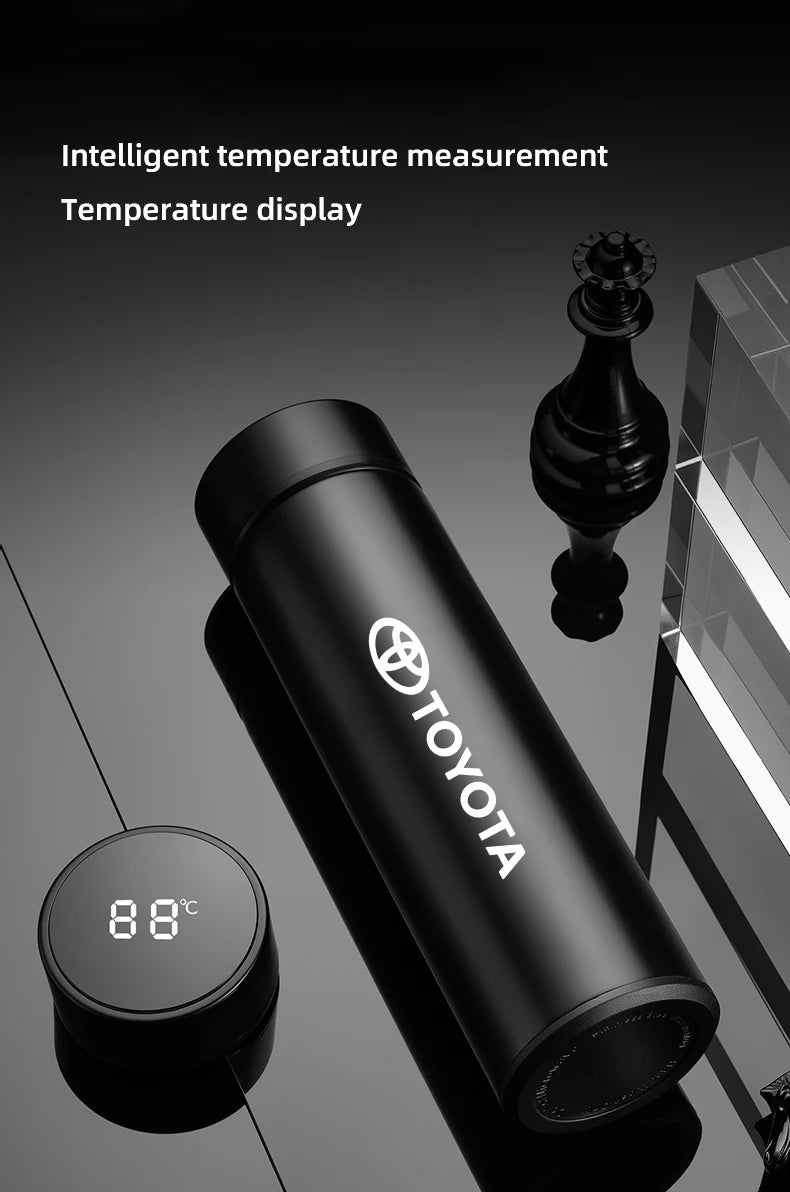 Car Insulated Cup 500ml Water Cup Coffee Tea Thermos For Toyota Crown Gazoo Racing Alphard TRD Corolla Yaris Chr Auris Camry
