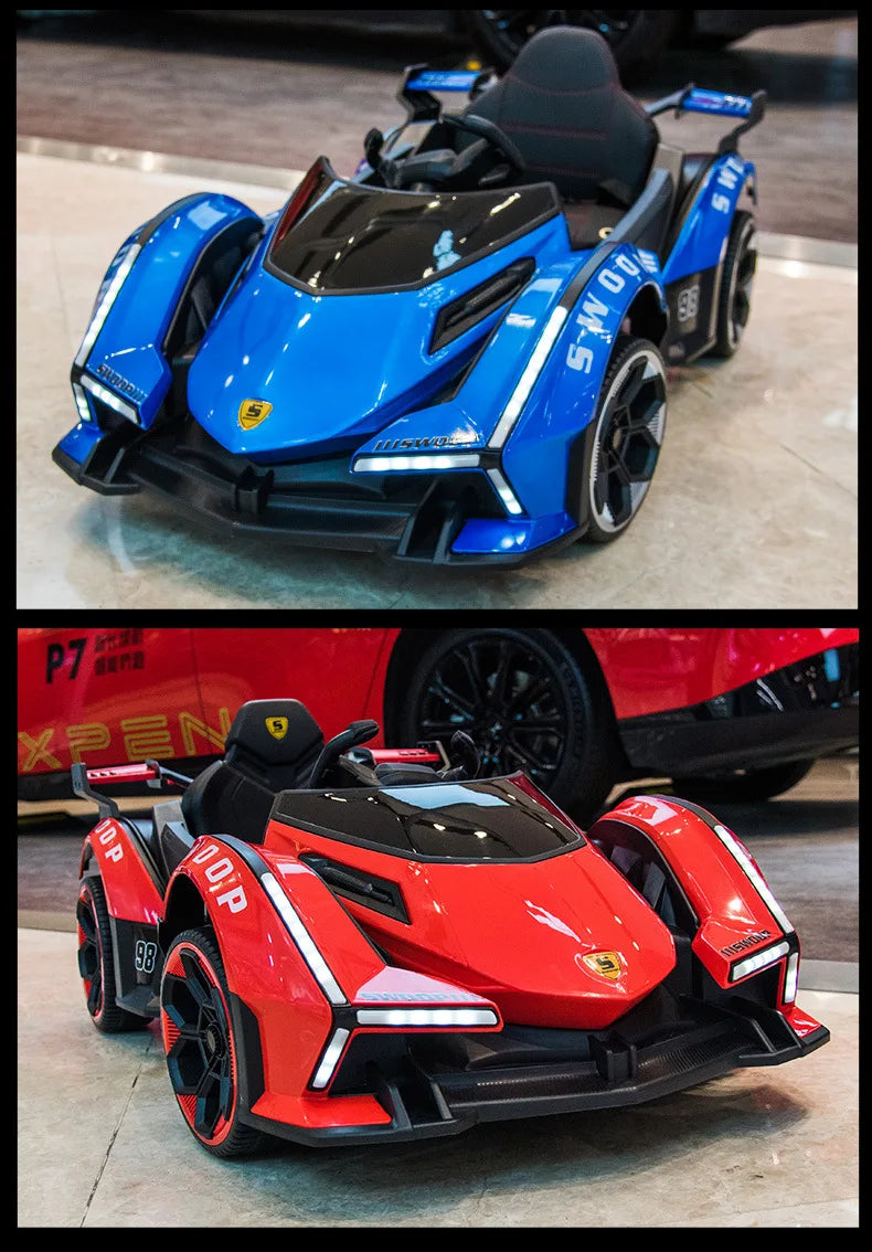 1-5-Year-Old Rechargable Children's Electric Toy Four-Wheel Remote Control Ride On Car For Boys And Girls