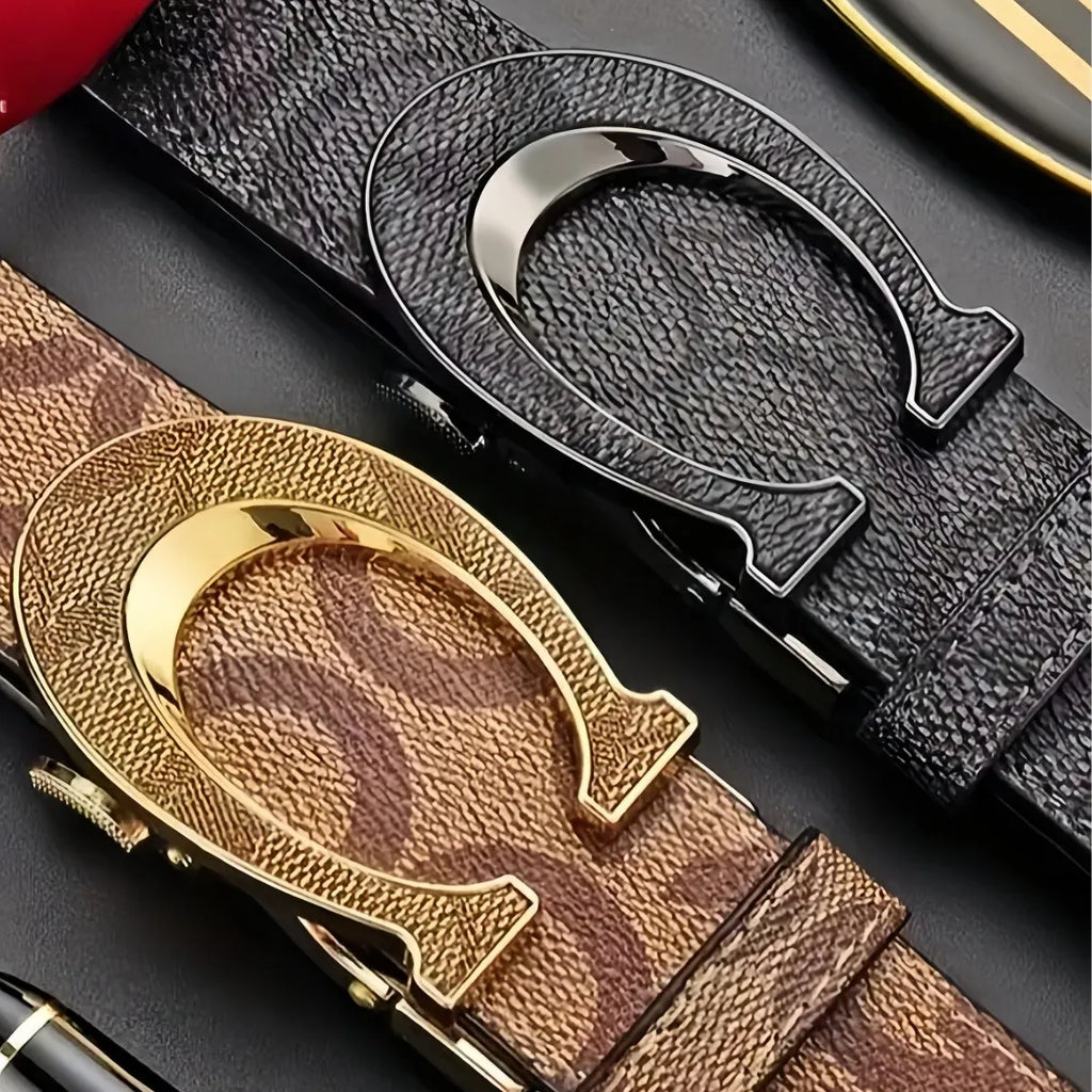 New Genuine leather casual fashion men belts cowhide alloy automatic buckle luxury brand men belt versatile trendy blets for men