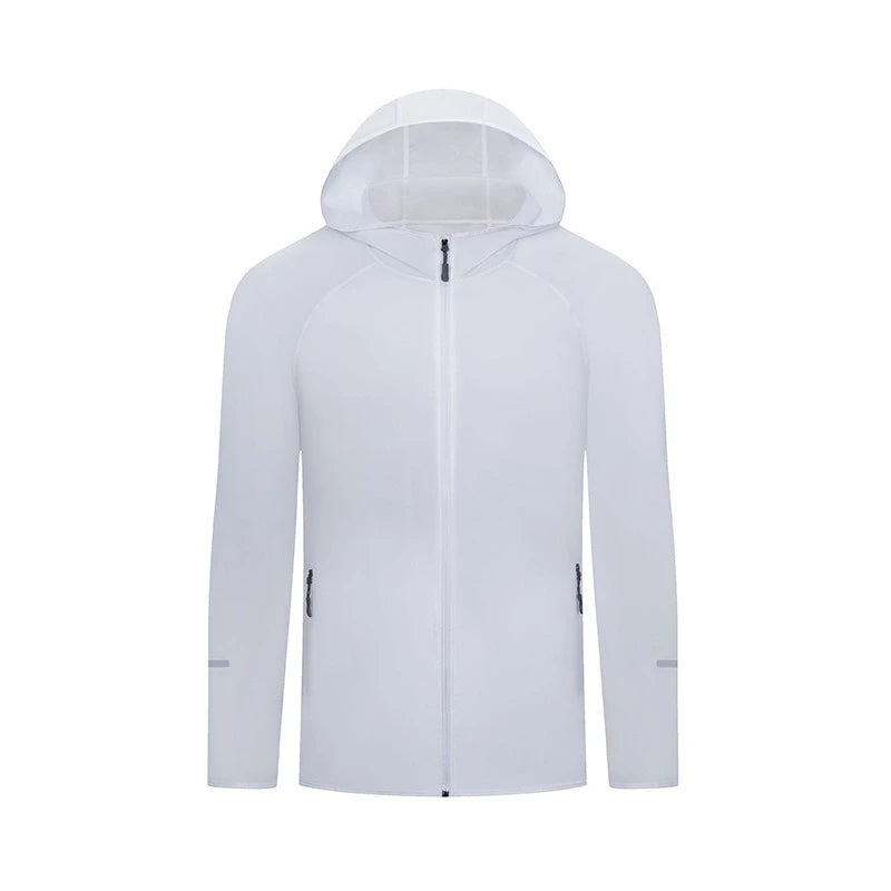 2026 Autumn Long-Sleeve Hoodie Quick-Dry Outdoor Windproof Jacket Four-Way Stretch Running Coat