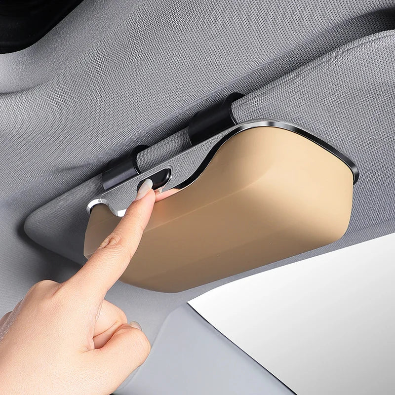 Exclusive for Tesla model 3 model Y model S model X Cybertruck Sunglasses Holder Sun Visor Clip On ABS Eyeglass Case