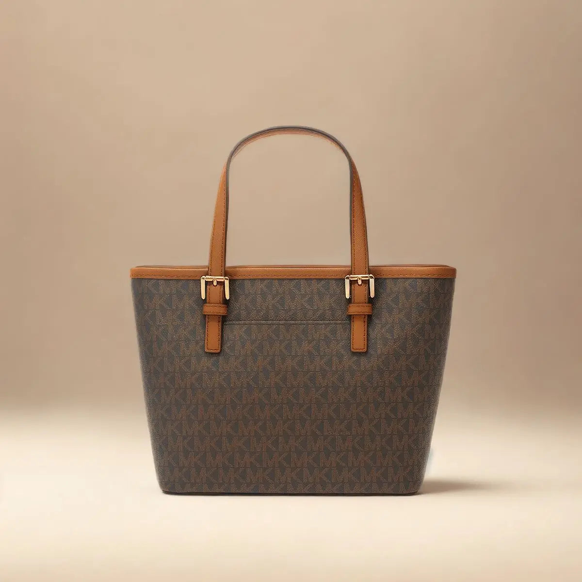 Michael Kors Ole Jet Set Travel Ultra Small Pvc Print With Leather Women'S Hand-Held Crossbody Tote Bag