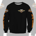 Fashion 3D Men's Printed Retro Harley Motorcycle Round-neck Long-sleeved Sweatshirt For Harley Davidson Sportster VRSC Touring