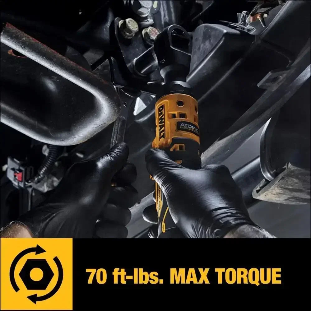 DEWALT DCF512 1/2 in Cordless Brushless Ratchet Wrench Atomic Compact Engineered Variable Speed Control Ratchet Wrench