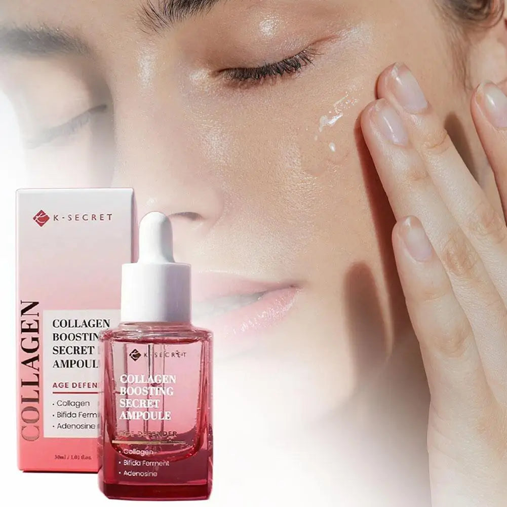 K-SECRET Collagen Facial Mask Essence Shrink Pores Moisturizing Nourishing Firming Line Smoothing Skin Care Product