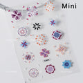 Embossed Flower Pink Butterfly Lucky Peach Blossom Chic Spring Petal 5D Soft Relief Adhesive Nail Art Stickers Manicure Decals