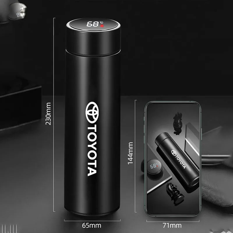 Car Insulated Cup 500ml Water Cup Coffee Tea Thermos For Toyota Crown Gazoo Racing Alphard TRD Corolla Yaris Chr Auris Camry