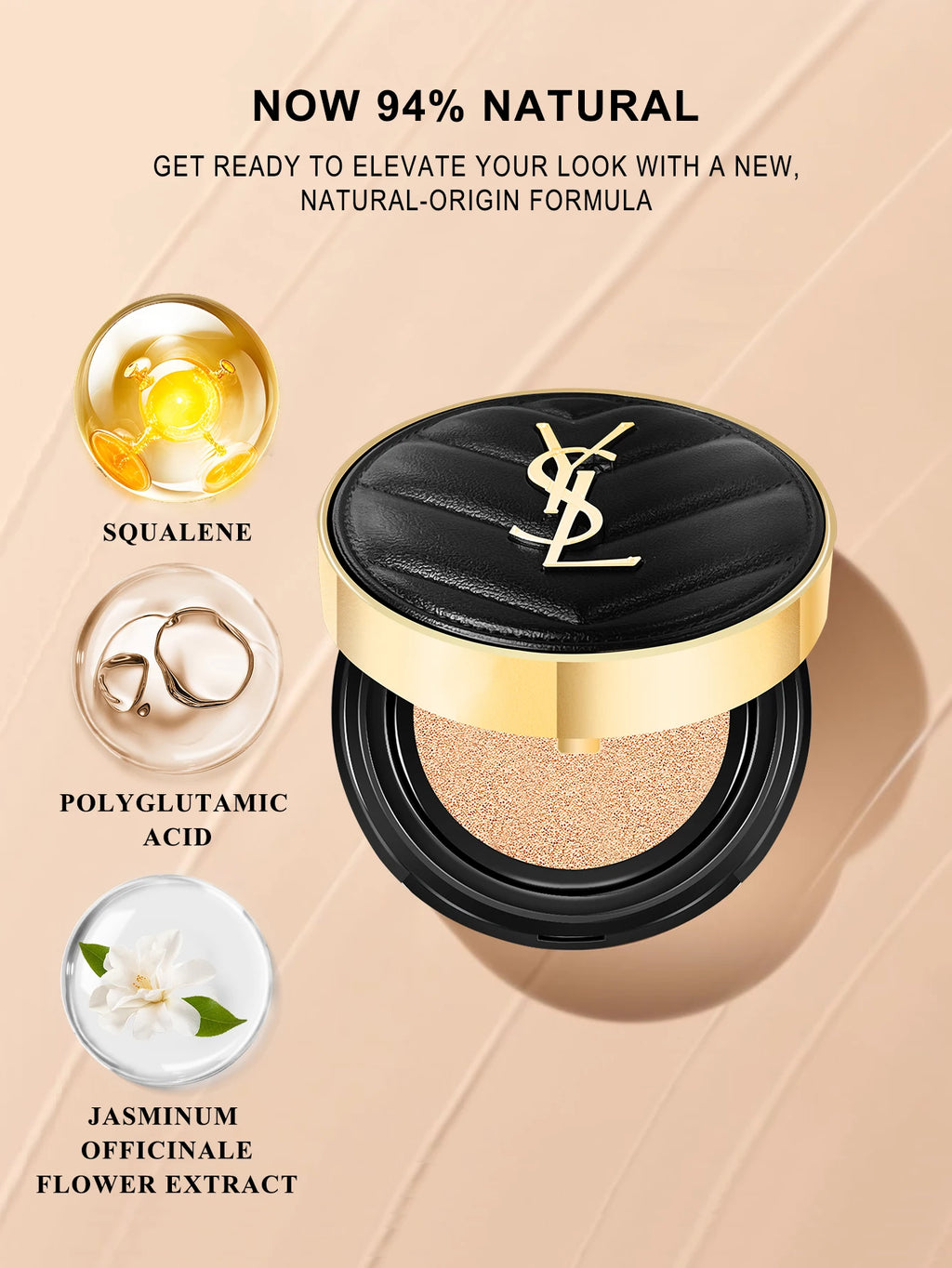 Yves Saint Laurent Le Cushion Encre De Peau-Luminous Matte Cushion Foundation SPF 33/ PA++  All Day Flawless Coverage Shine-Free