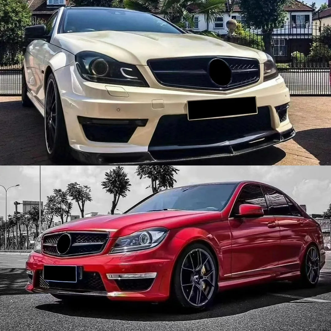 Front Bumper Grille Grill Tuning Accessories For Mercedes Benz C class W204 2007-2014 C180 C200 C250 C300 AMG GT Diamond Style