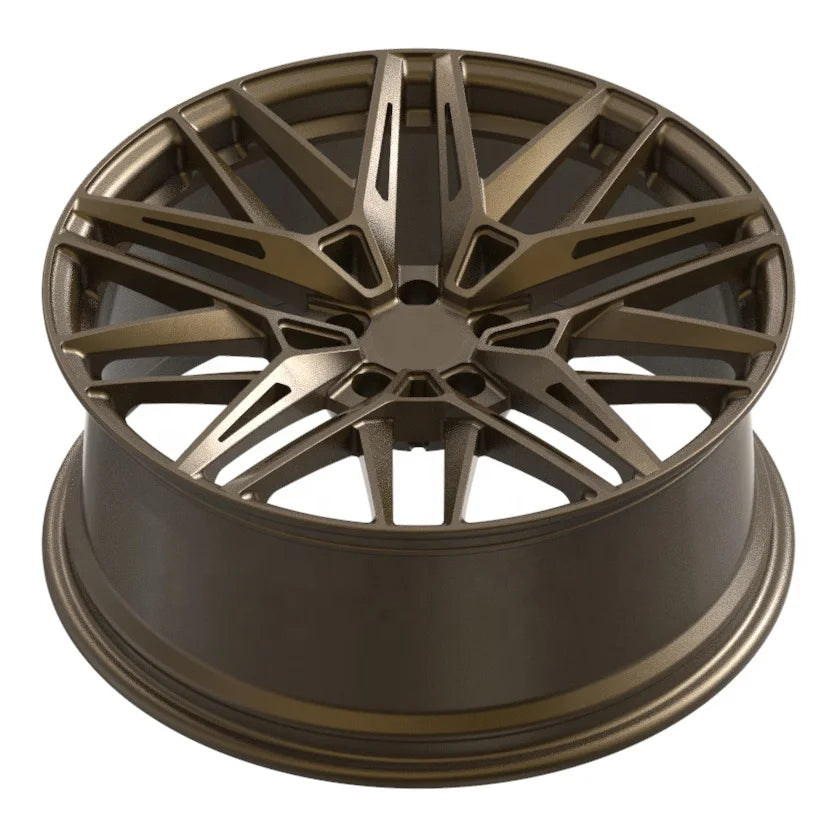 Custom Passenger Car Wheels 18 19 20 21 22 Inch 1 Piece Matte Rims Bronze Forged Wheel