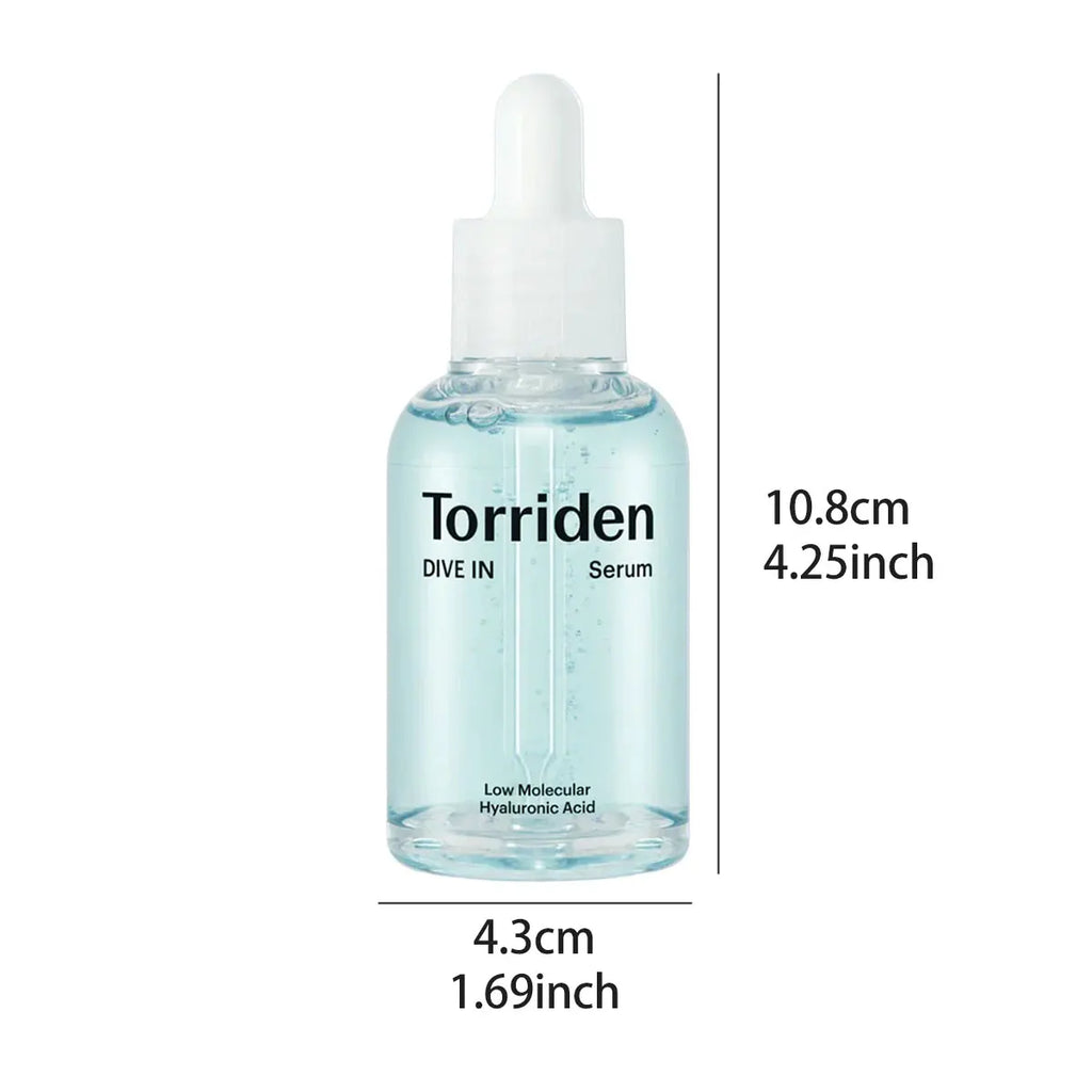 Torriden DIVE-IN Low-Molecular Hyaluronic Acid Serum 50ml,Refreshing&Non-Sticky,Barrier Strengthening,K-Beauty,Korean Makeup