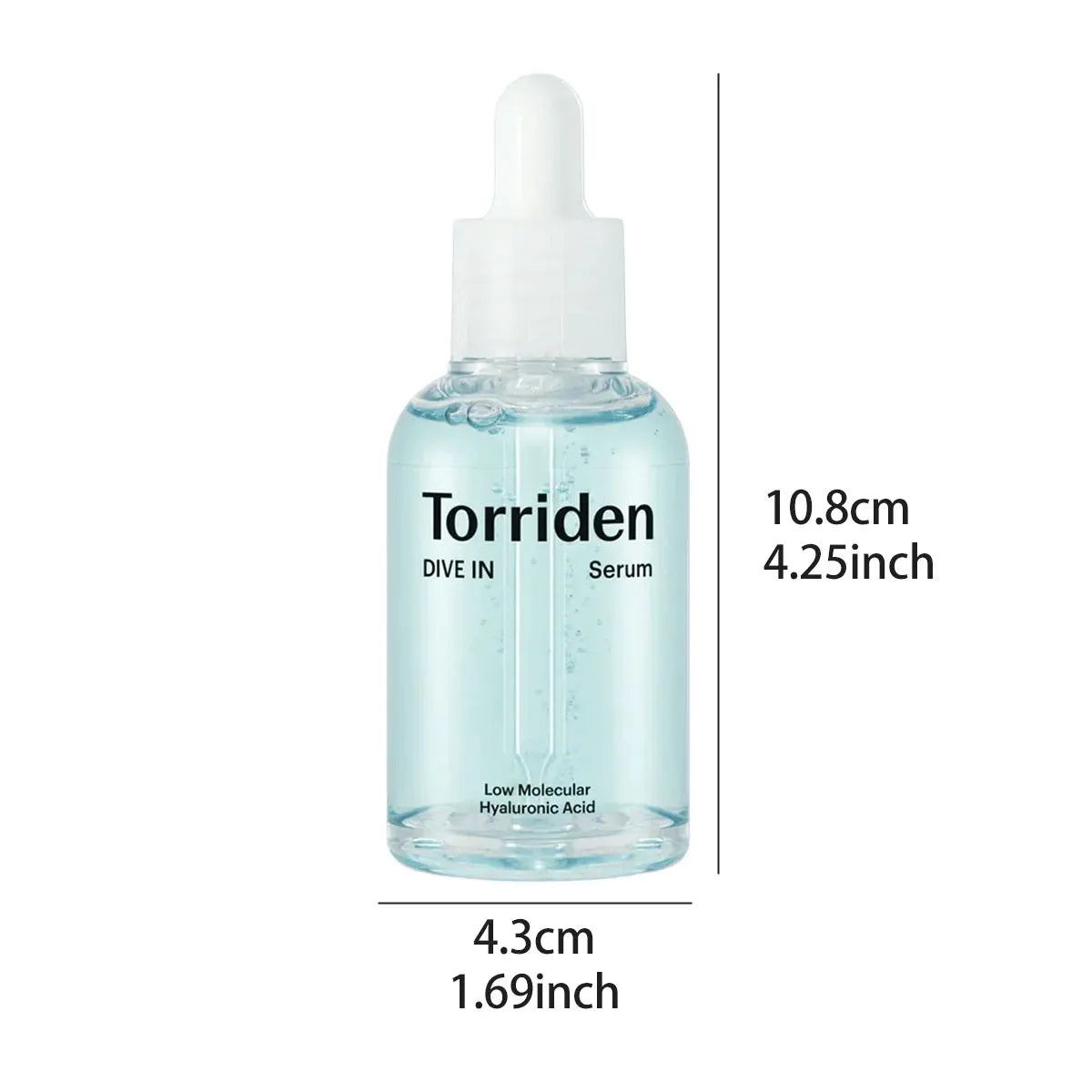 Torriden DIVE-IN Low-Molecular Hyaluronic Acid Serum 50ml,Refreshing&Non-Sticky,Barrier Strengthening,K-Beauty,Korean Makeup