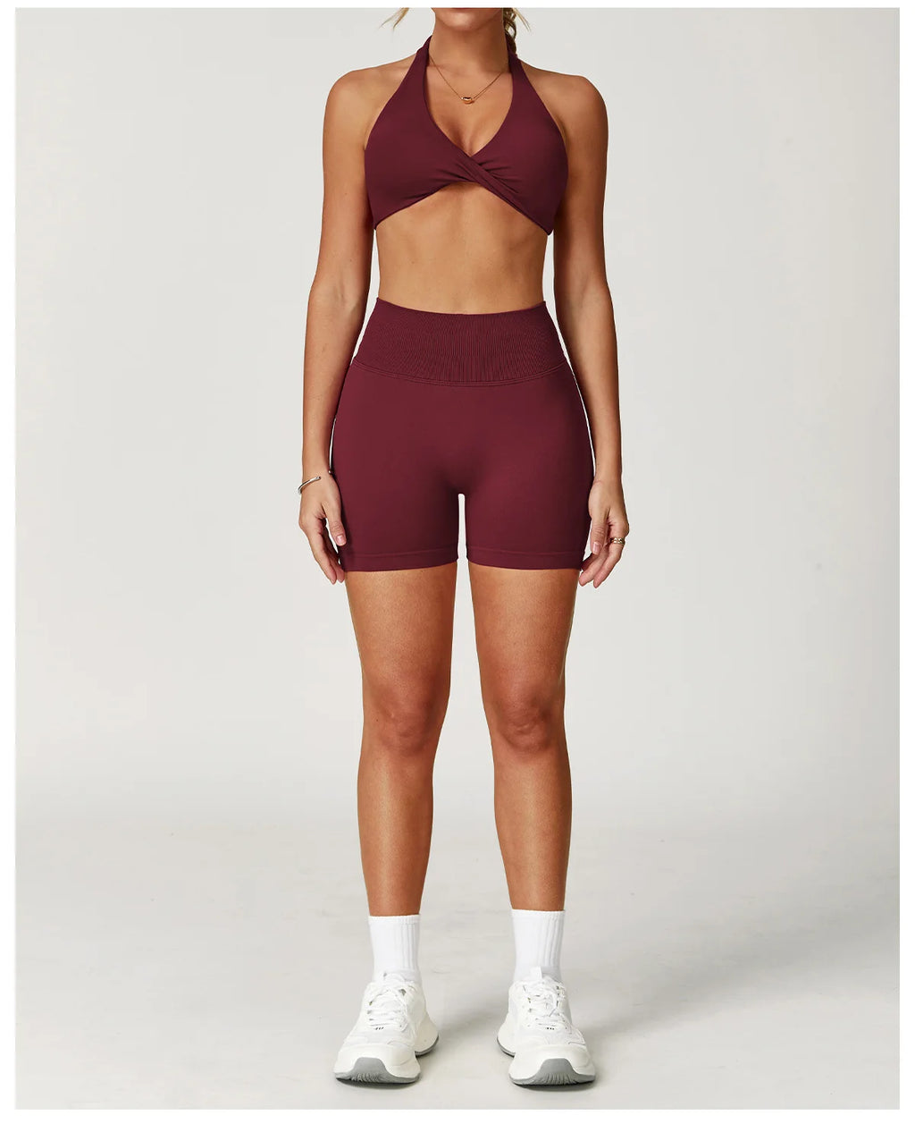 Seamless Yoga Set Gym Clothes 2PCS Women Sportswear Yoga Suits Tracksuits Fitness Long Sleeved Jacket Sports Bra Gym Leggings
