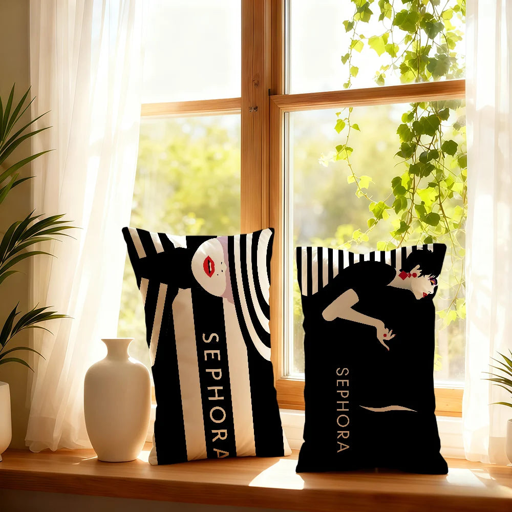 Simple Fashion S-Sephora-ES cushion cover Double sided Printed Room Bedding Hit Product Sofa Decorative