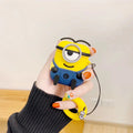 For Airpods 1 2 3 4 Pro 2 Case Cute Cartoon M-Minions Silicone Earphone Case Accessories Cover airpods pro3