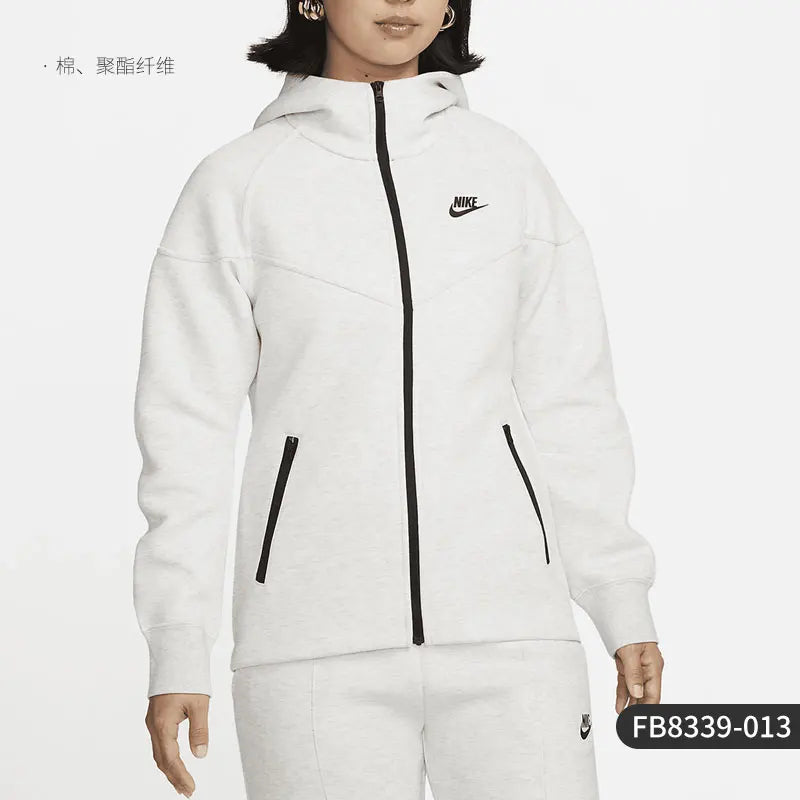 Nike genuine genuine 2023 New Women's Fashion Sports Casual Hooded Jacket FB8339