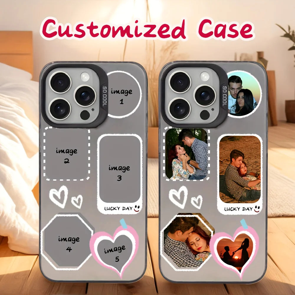 DIY Custom Love Photo IMD Shockproof Phone Case For iPhone 1716 15 14 13 12 11 Pro Xs Max X XR Mini 16e 7 8 Plus SE 2020 2022