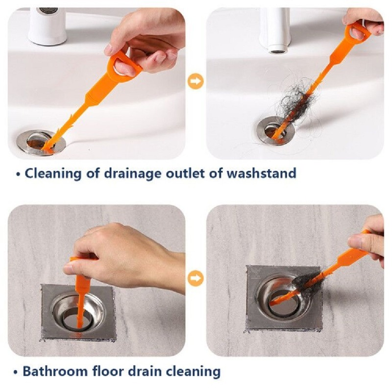 Bathroom Accessories Sewer Unclogging Spring Tube Hair Unclogging Tool 1 Piece Kitchen Sink Cleaning Hook Cleaning Stick