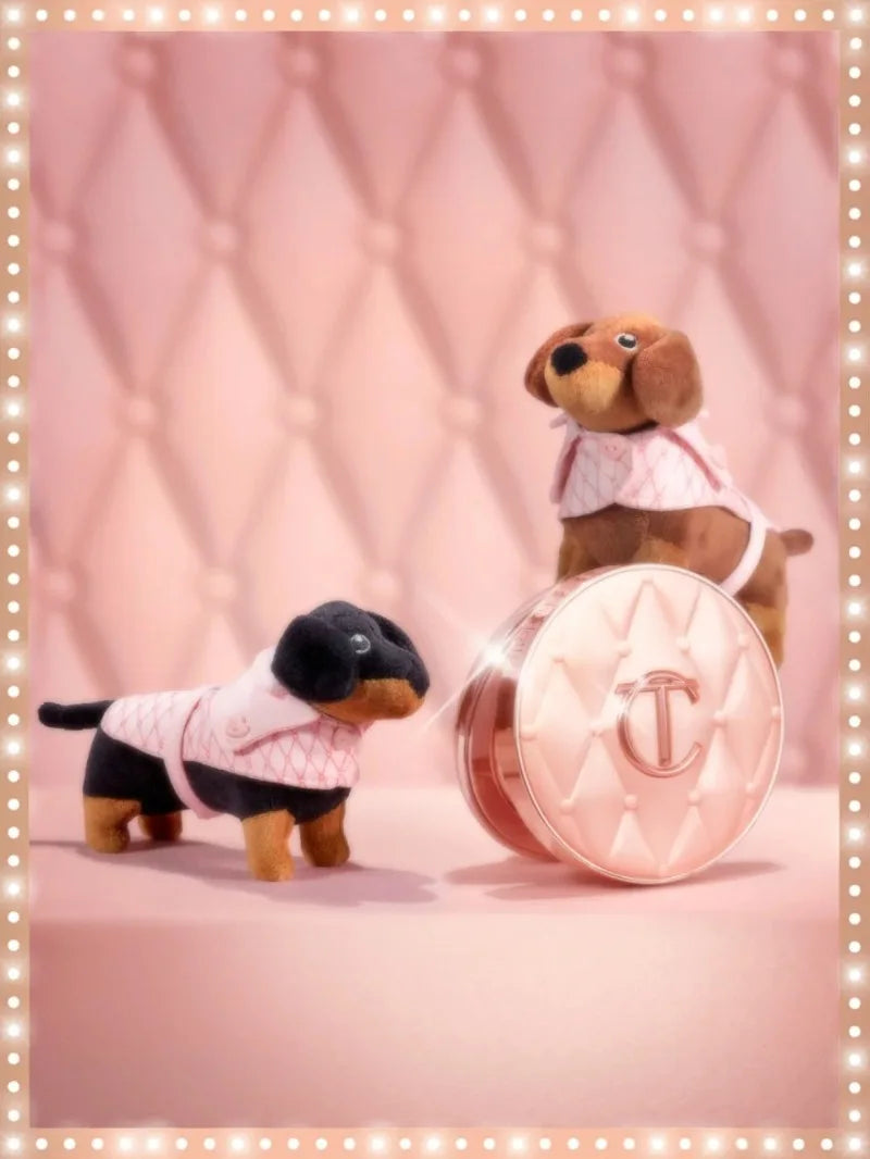 Charlotte Tilbury Shimmer Makeup Air Cushion Lightweight Moisture Oil Control Two Color Heart Shape Powder Blusher Unique Design