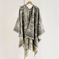 Warm Faux Cashmere Double-Sided Women's Scarf Spring Autumn Winter Air Conditioned Room Decorated Aslan Cape Fashionable Commute
