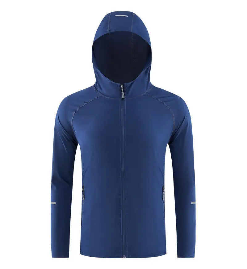 2026 Autumn Long-Sleeve Hoodie Quick-Dry Outdoor Windproof Jacket Four-Way Stretch Running Coat