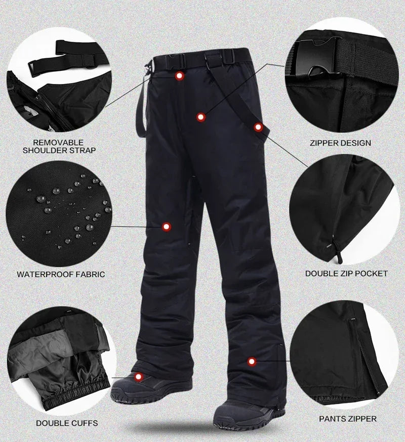 men's winter ski suit set