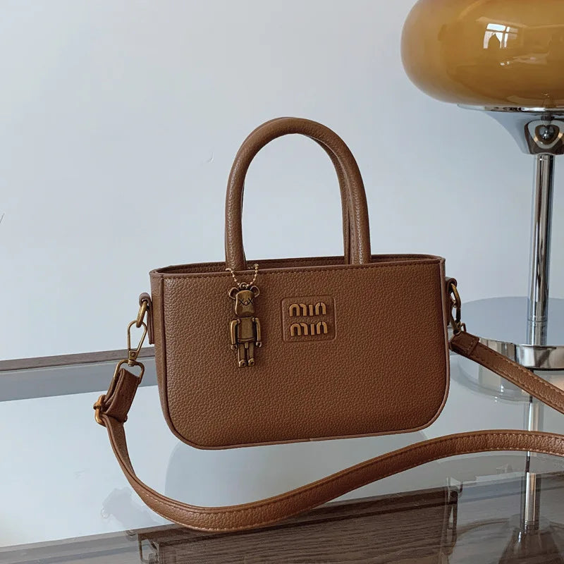 2025 New Trendy Women's Small Square Bag Minimalist Luxury Shoulder Bag for Mobile Phone Girl Fashion Crossbody Pouch Purse