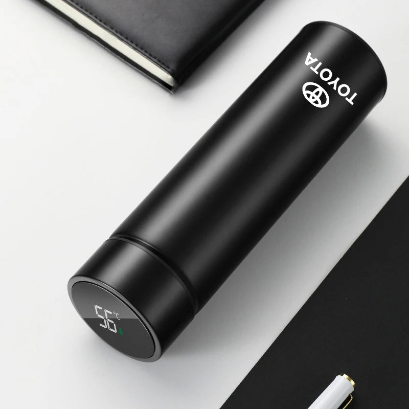 Car Insulated Cup 500ml Water Cup Coffee Tea Thermos For Toyota Crown Gazoo Racing Alphard TRD Corolla Yaris Chr Auris Camry