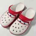 New Disney McQueen Pix Cartoon Solid Color Waterproof Anti Slip Hole Outdoor Sandals Casual Sandals Adult Anime Accessories