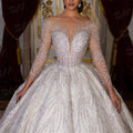 luxury hand beaded wedding dress