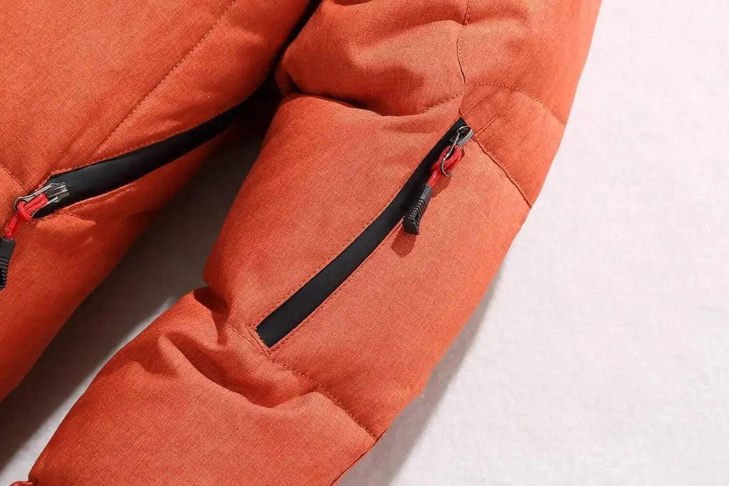 Thick Down Jacket With Collar For Men, Warm Parka, Casual Coat, Waterproof, Winter,-30 Degrees, Size 5XL