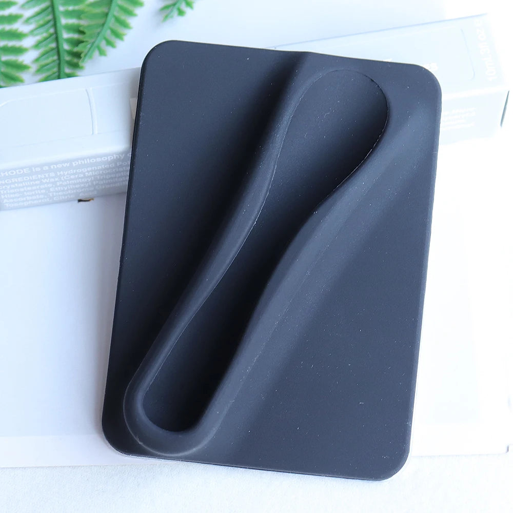 Silicone Lipstick Clip Card Holder for Phone Case - Anti-Fall Lip Gloss Holder with Kickstand, Liquid Silicone Mobile Phone Case