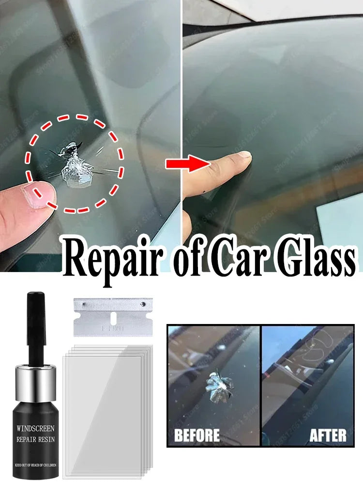 Car Glass Repair Window Cracks Gone Kit Remove Scratch Automobile Truck Motorcycles Broken Repair Windscreen Crack Recovery Set