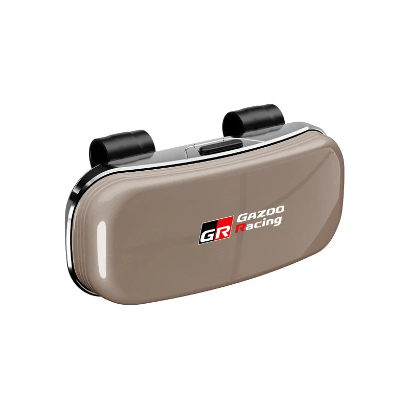 Car Sun Visor Glasses Case Sunglasses Storage Gift Box Accessories For Toyota Crown GR Corolla Camry Prado Aygo Cruiser CHR Rav4