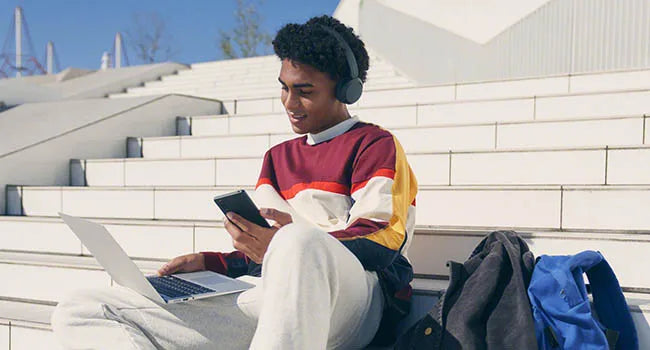 Sony WH-CH520 Wireless On-Ear Headphones, Bluetooth Headset with Mic Long Battery Life