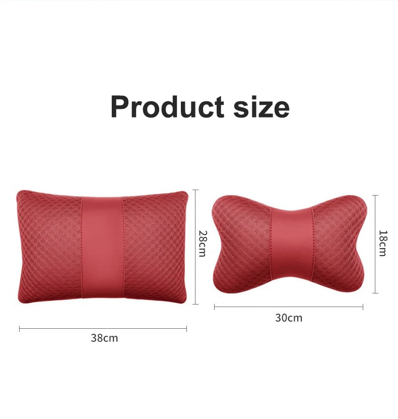 1pcs Car Headrest/Lumbar Support Neck Pillow Waist Cushion For Honda Civic Accord Vezel Fit CRV HRV Crz Hrv Polit Jazz Jade
