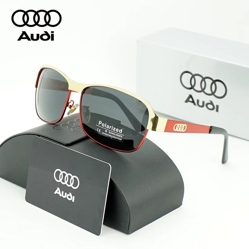 AUDI Luxury Sunglasses High End for Men Women Polarized UV400 Driving Glasses Classic Style Premium Quality Fashion Design 54
