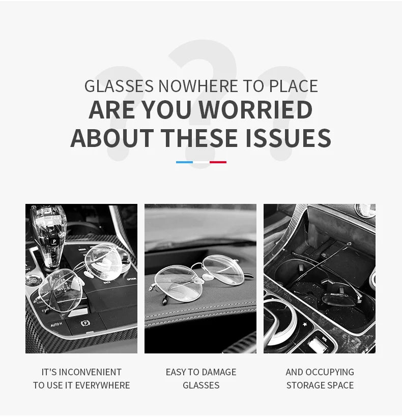 Car Eyewear Case Box Sunglasses Holder Sun Visor Storage Protective Frame Box Glasses Clip Portable For Toyota Camry