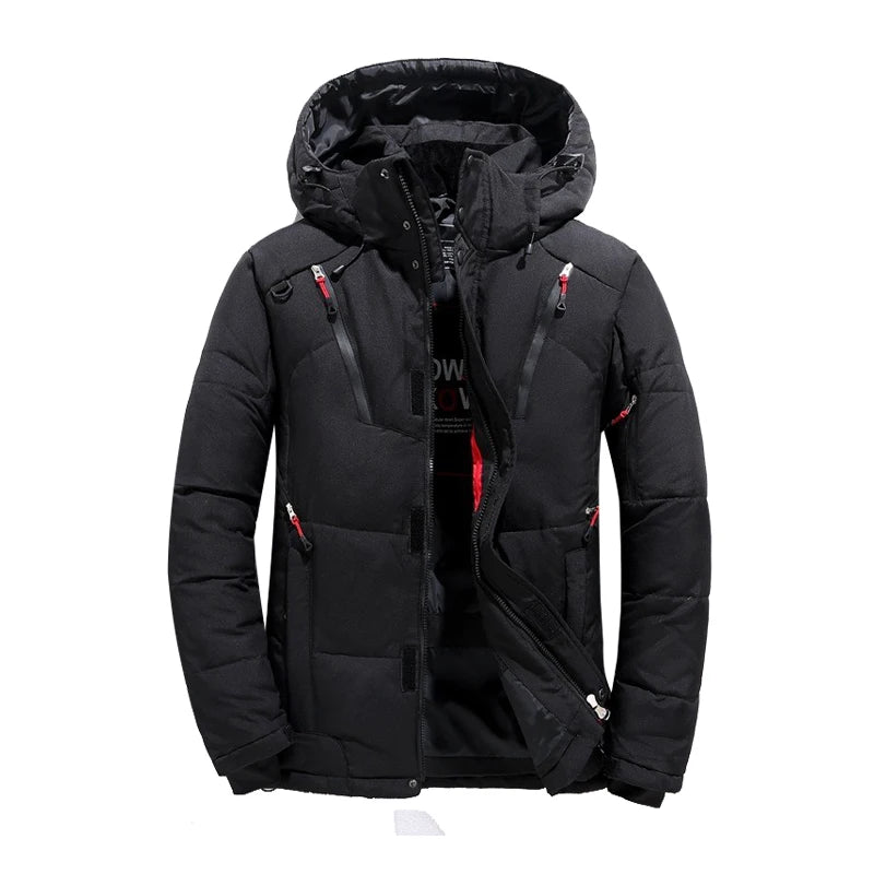 Men's Outdoor Mountain Ski Jacket Windproof Snow Costume Sports Snowboard Clothing Winter Warm Down Ski Suit Men