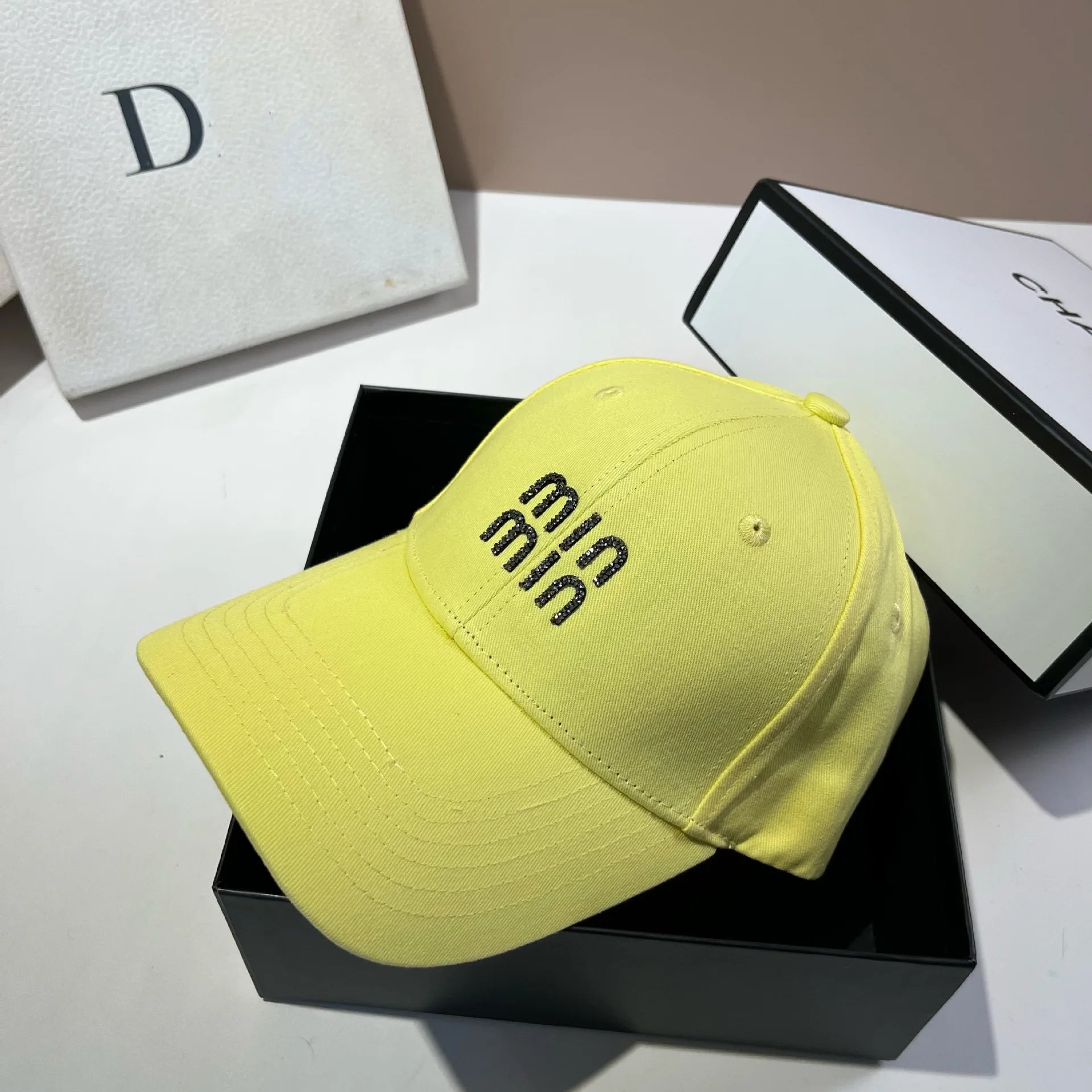 MI Hardtop Cotton Baseball Cap Versatile For All Seasons Multi-Color Duckbill Cap Fashionable Daily Casual Sports Cap